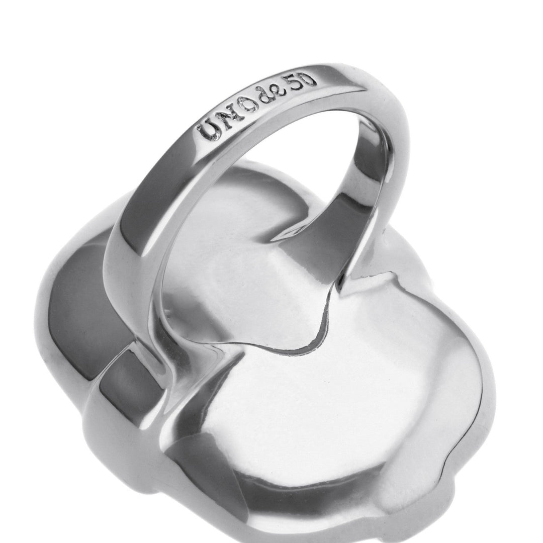 UNOde50 Presagio Silver Plated Ring ANI0879VRDMTL