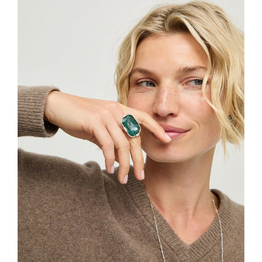 UNOde50 Presagio Silver Plated Ring ANI0879VRDMTL