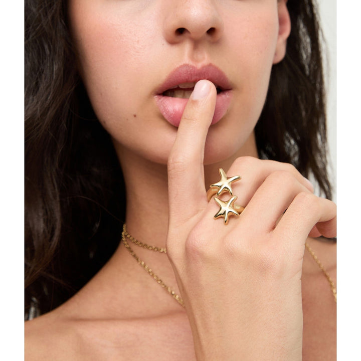 UNOde50 Starborn 18k Gold Plated Ring ANI0880ORO000