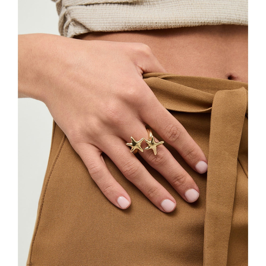 UNOde50 Starborn 18k Gold Plated Ring ANI0880ORO000