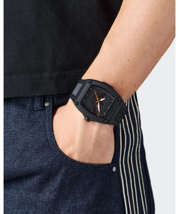 Adidas Unisex Black Resin Strap Watch AOFH25509