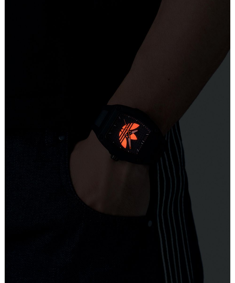 Adidas Unisex Black Resin Strap Watch AOFH25509