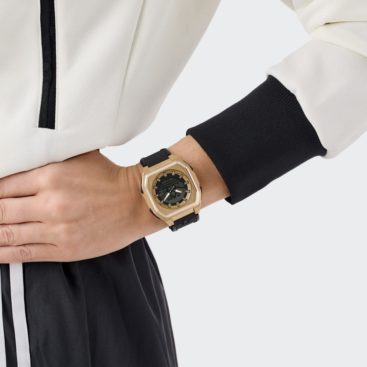 Adidas Unisex City Tech Six Gold-Tone Watch AOFH26014