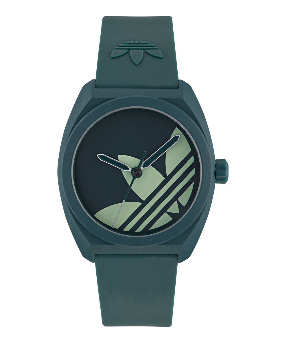 Adidas Unisex Green Dial Eco-Ceramic Bio-Resin Strap Watch AOST25541