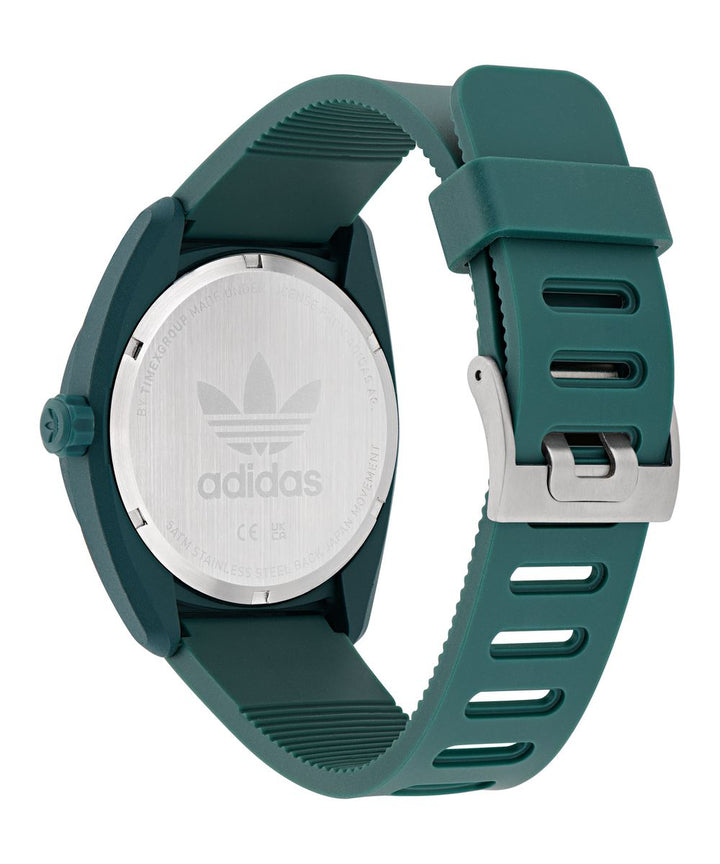 Adidas Unisex Green Dial Eco-Ceramic Bio-Resin Strap Watch AOST25541