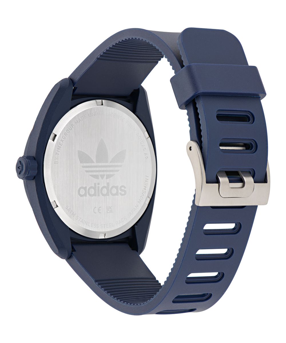 Adidas Unisex Blue Dial Eco-Ceramic Bio-Resin Strap Watch AOST25545