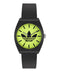 Adidas Unisex Green Dial Black Resin Strap Watch AOST25549