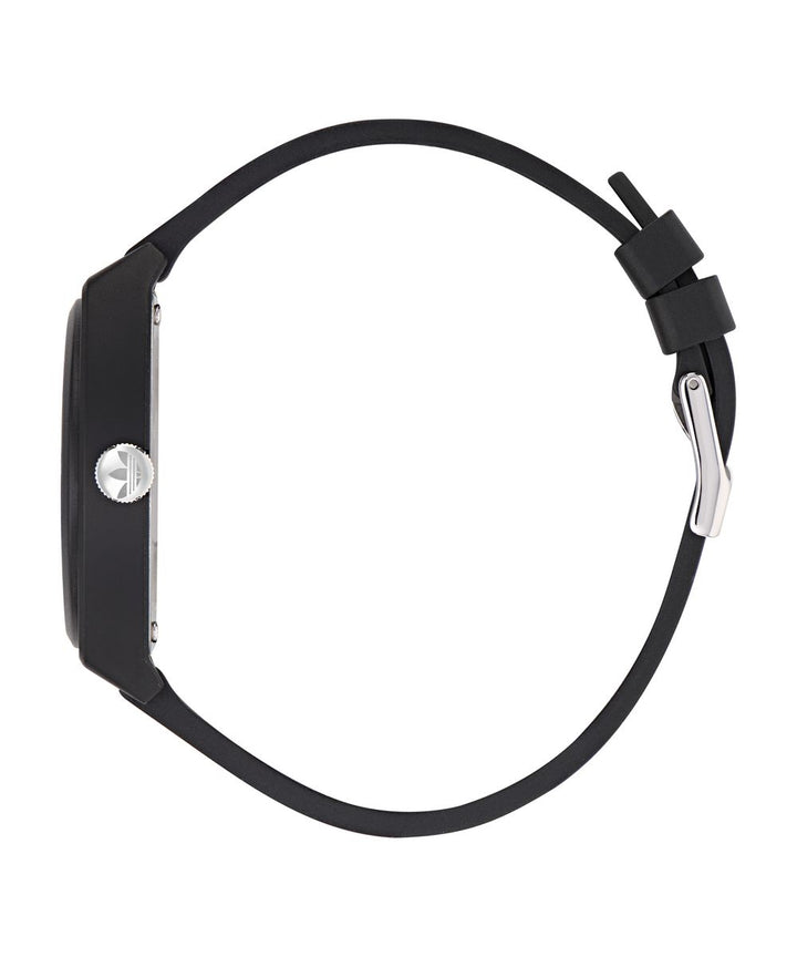 Adidas Unisex Green Dial Black Resin Strap Watch AOST25549