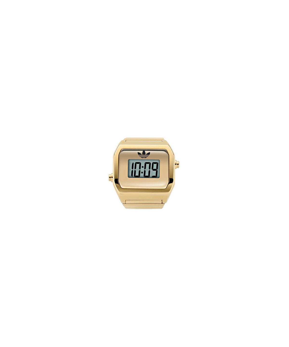 Adidas Womens Digital Two Ring Gold-Tone Watch AOST26036