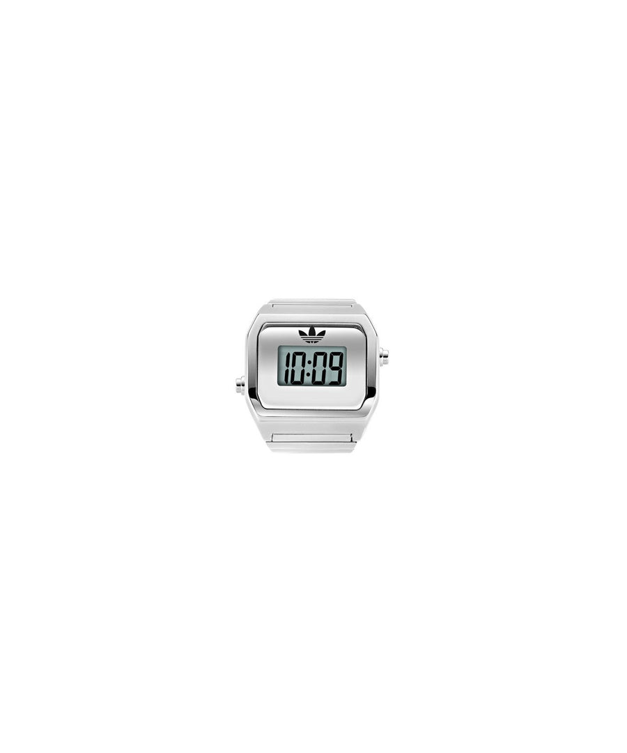 Adidas Womens Digital Two Ring Stainless Steel Watch AOST26037