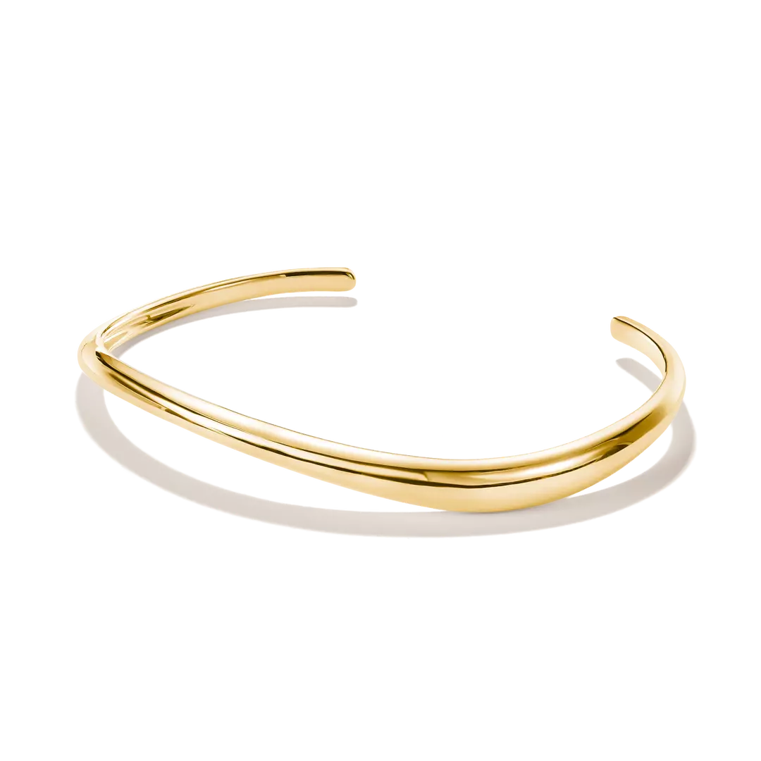 Thomas Sabo 18k Gold Plated Fluid Elegance Bangle AR122-M01-39-L17