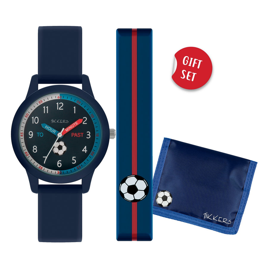Tikkers Navy Silicone Football Set ATK1071