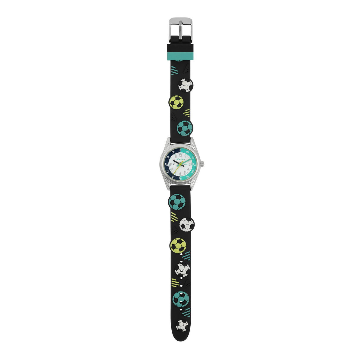 Tikkers 3D Football Strap Time Teacher Watch ATK1101