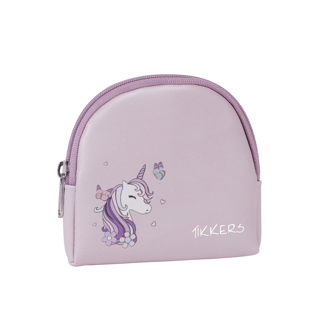 Tikkers Girls Purple Strap Unicorn Watch Bracelet Purse Set ATK1106