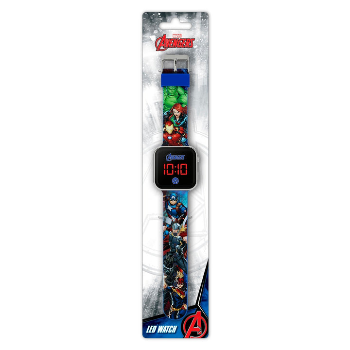 Marvel Avengers Printed Strap Led Watch AVG4706ARG
