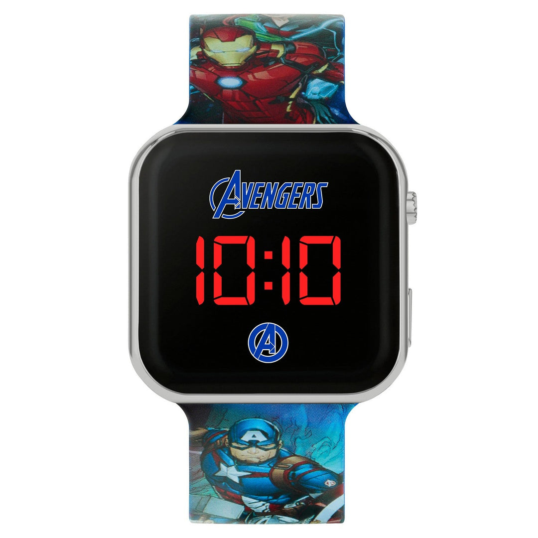 Marvel Avengers Printed Strap Led Watch AVG4706ARG