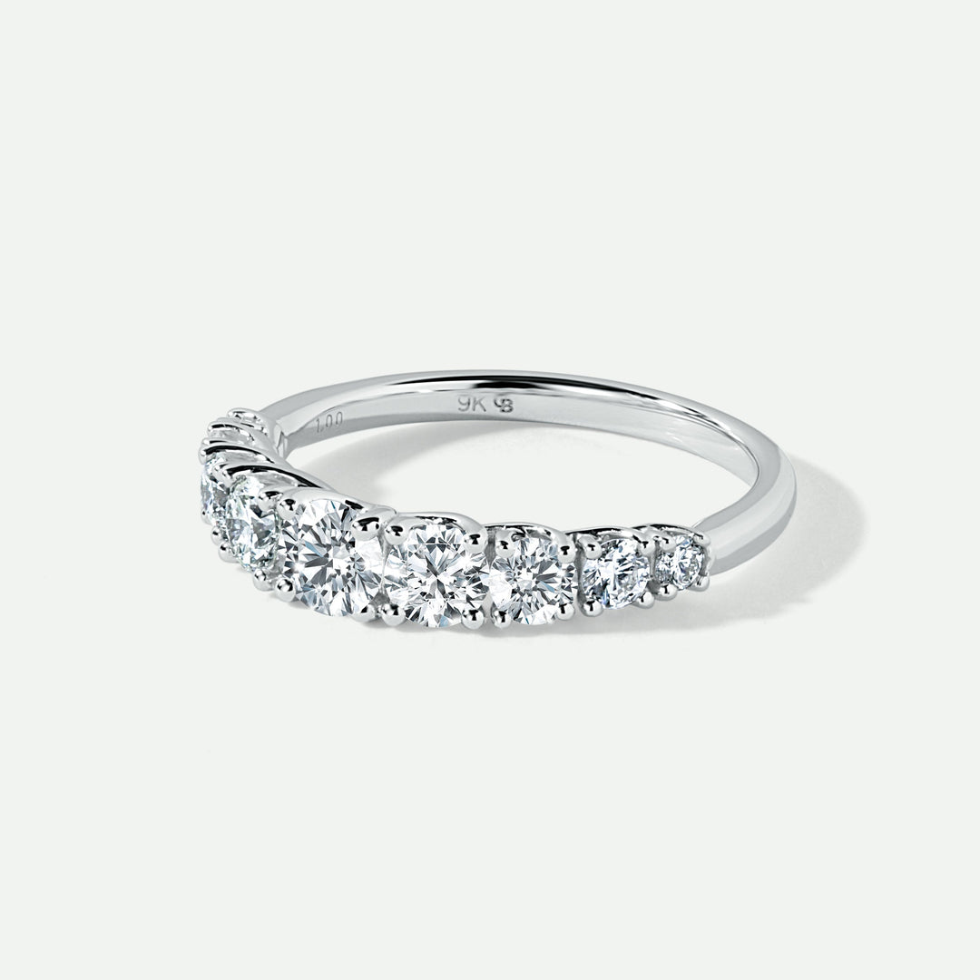 Amelie | 9ct White Gold 1ct tw Lab Grown Diamond Eternity Band Ring-2