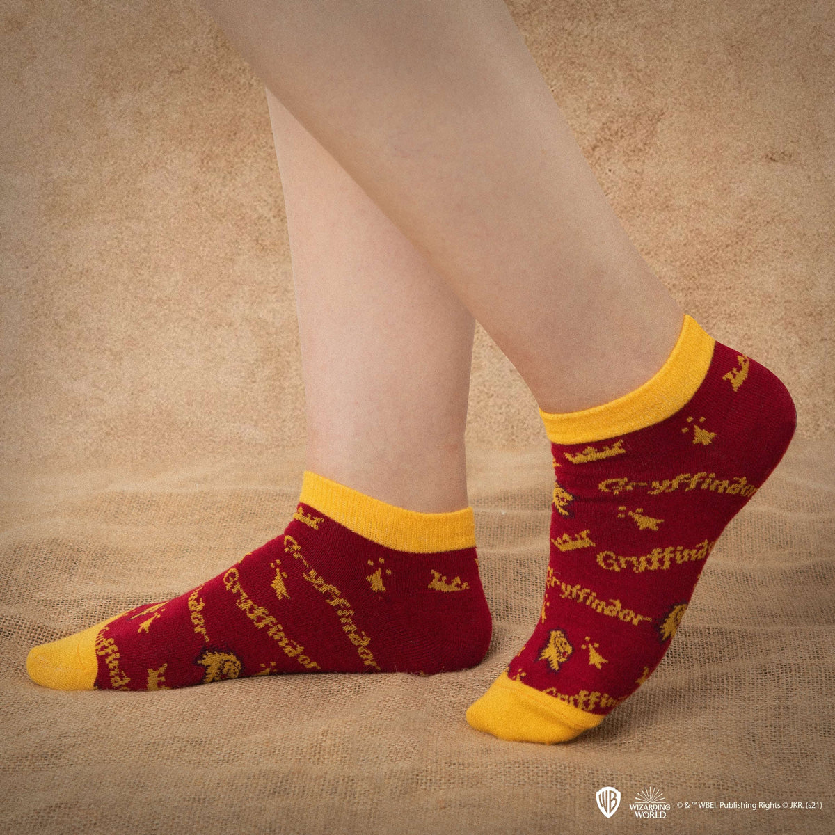 Harry Potter Set Of 3 Gryffindor Ankle Socks CR1631