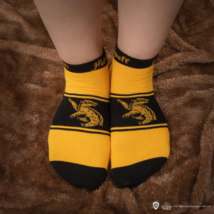 Harry Potter Set Of 3 Hufflepuff Ankle Socks CR1634