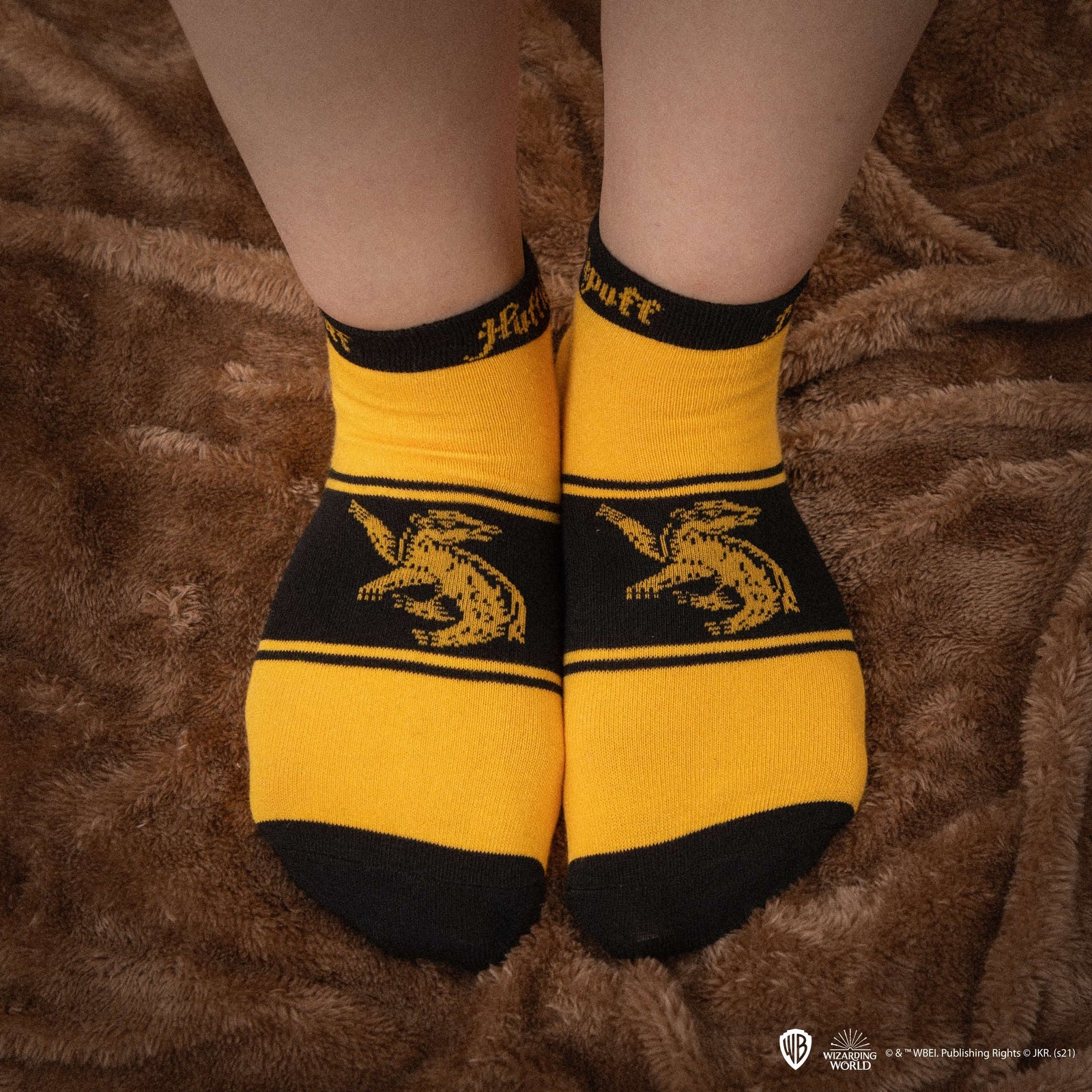 Harry Potter Set Of 3 Hufflepuff Ankle Socks CR1634