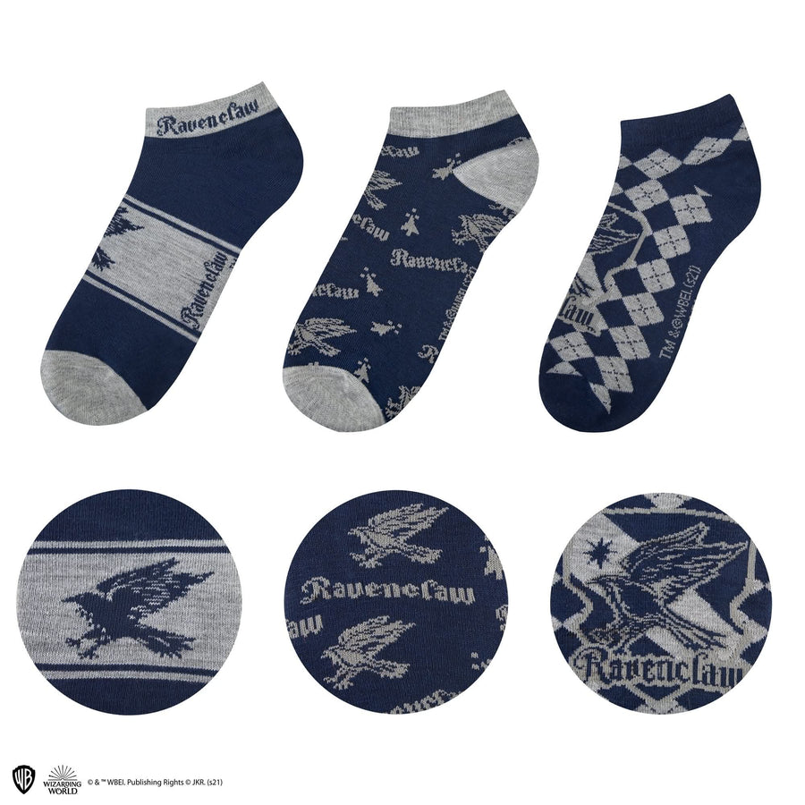 Harry Potter Set Of 3 Ravenclaw Ankle Socks CR1633