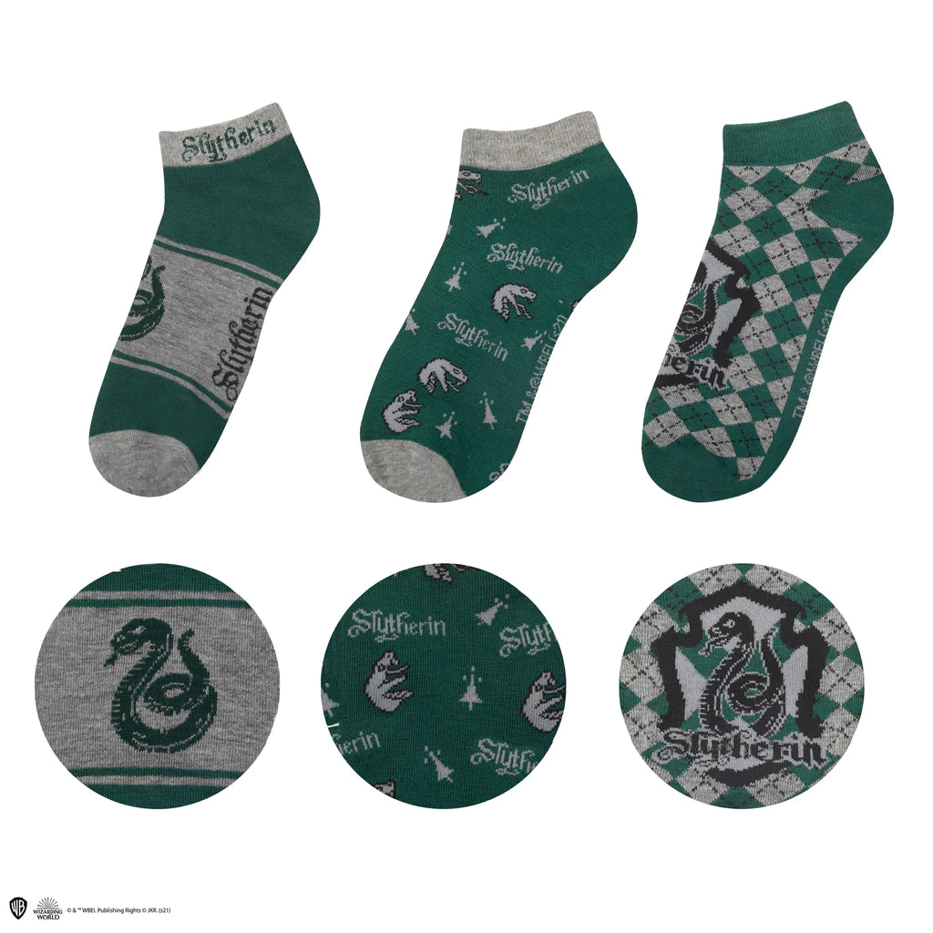 Harry Potter Socks Set of 3 - Ankle Slytherin CR1632