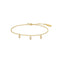 Gold Sparkling Triple Station Bracelet B066-02G