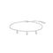 Silver Sparkling Triple Station Bracelet B066-02H