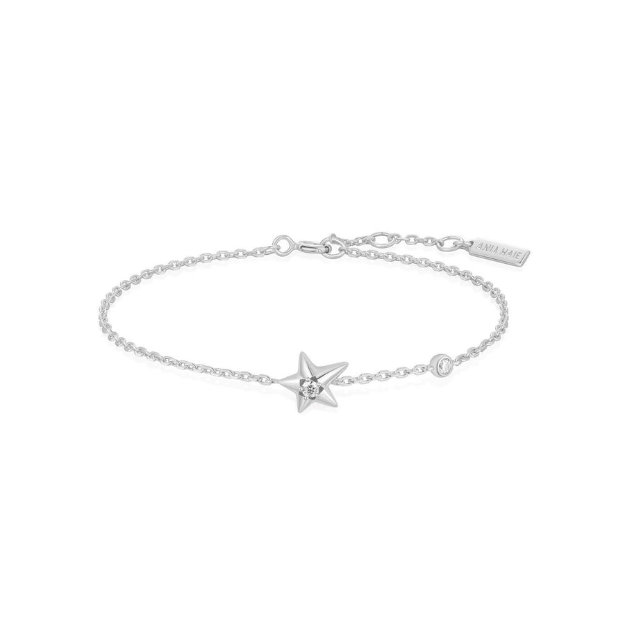 Silver Sparkling Star Bracelet B066-04H