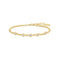Gold Multi Station Round Stone Chain Bracelet B066-05G