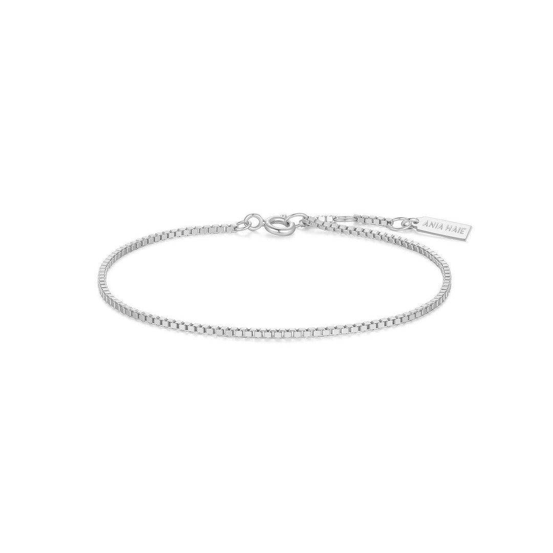 Silver Box Chain Bracelet B068-01H