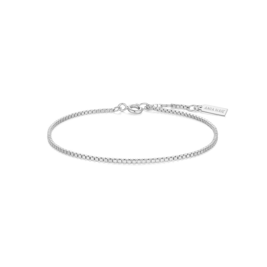 Silver Box Chain Bracelet B068-01H