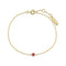 Gold Crimson Solitaire Bracelet B071-01G