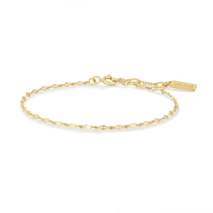 Ania Haie Silver Shell Pearl & Bezel-Set Sparkle Bracelet B075-01H