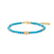 Ania Haie Gold Lab-Created Turquoise Beaded Bracelet B073-03G