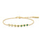 Ania Haie Gold Green Station Bracelet B073-04G