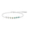 Ania Haie Silver Green Station Bracelet B073-04H