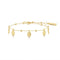 Ania Haie Silver Shell Pearl & Bezel-Set Sparkle Bracelet B075-01H