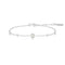 Ania Haie Silver Shell Pearl & Bezel-Set Sparkle Bracelet B075-01H
