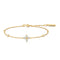 Ania Haie Gold Sparkling Lucky Clover Bracelet B074-04G