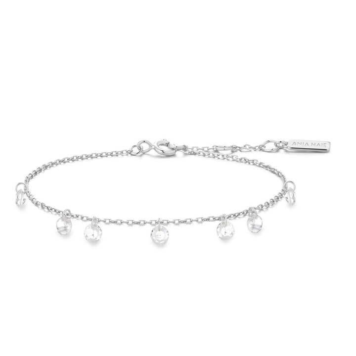 Ania Haie Silver Droplet Station Bracelet B074-05H