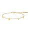 Ania Haie Gold Pavé Puffed Heart Station Bracelet B074-06G