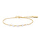 Ania Haie Silver Shell Pearl & Bezel-Set Sparkle Bracelet B075-01H