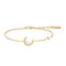 Ania Haie Silver Shell Pearl & Bezel-Set Sparkle Bracelet B075-01H