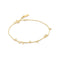 Ania Haie Wanderer Gold Bezel-Set Droplet Station Bracelet B076-01G