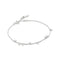 Ania Haie Wanderer Silver Bezel-Set Droplet Station Bracelet B076-01H