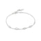 Ania Haie Wanderer Silver Round & Teardrop Bezel Station Bracelet B076-03H
