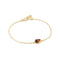 Ania Haie Wanderer Gold Bezel Tigers Eye Organic Dome Pebble Bracelet B076-05G-TE