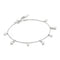 Ania Haie Wanderer Silver Bezel-Set Teardrop Dangle Station Bracelet B076-06H