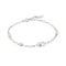 Ania Haie Wanderer Silver Bezel Organic Dome Pebble Station Bracelet B076-08H